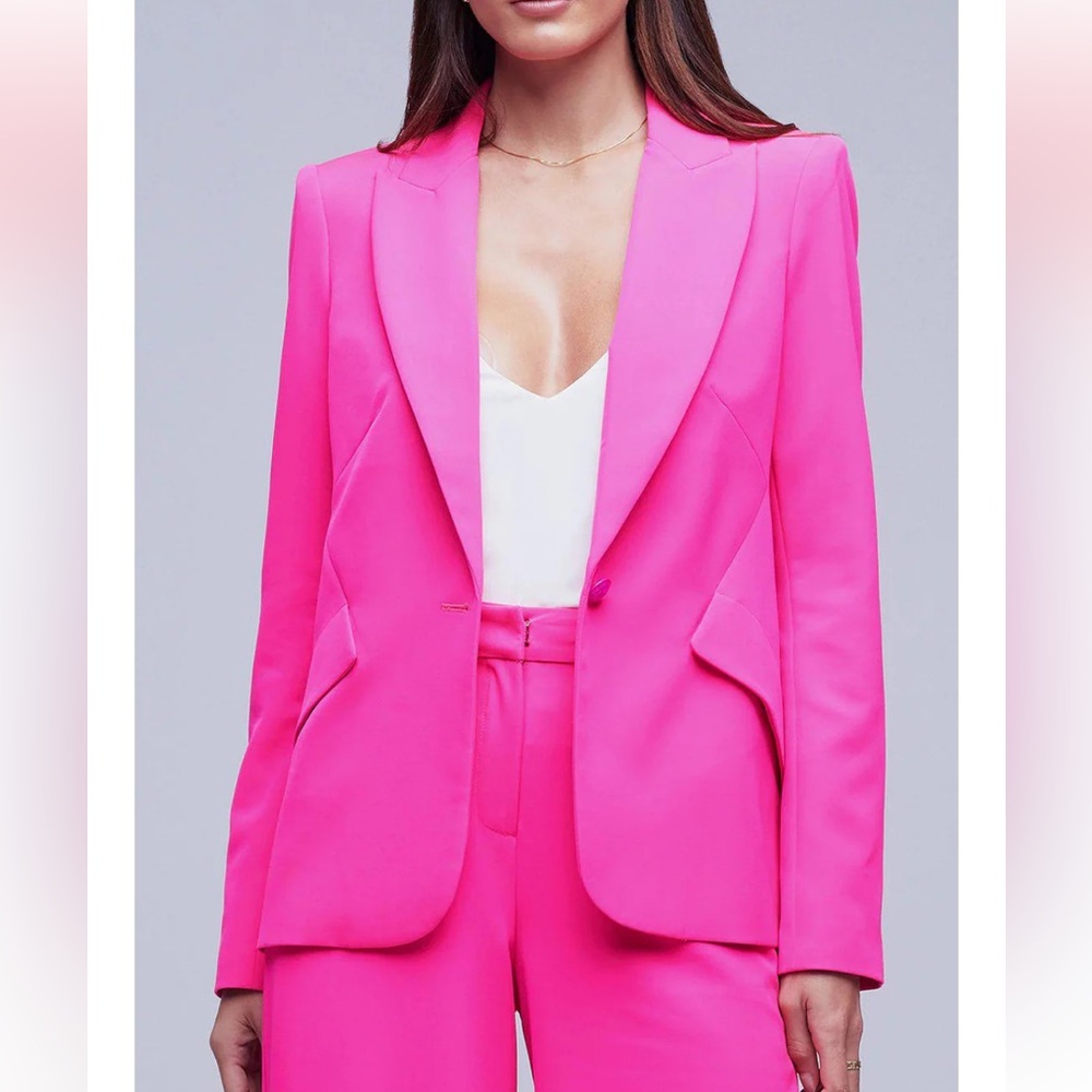 NWT L’AGENCE Chamberlain Blazer in Pink Glo Size 2